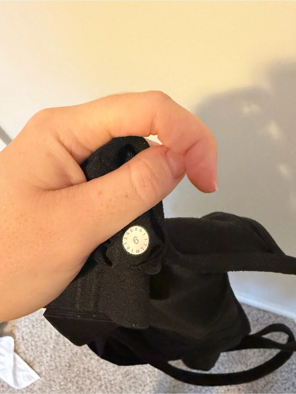 Lululemon Flow Y Tank Top Black Size 6